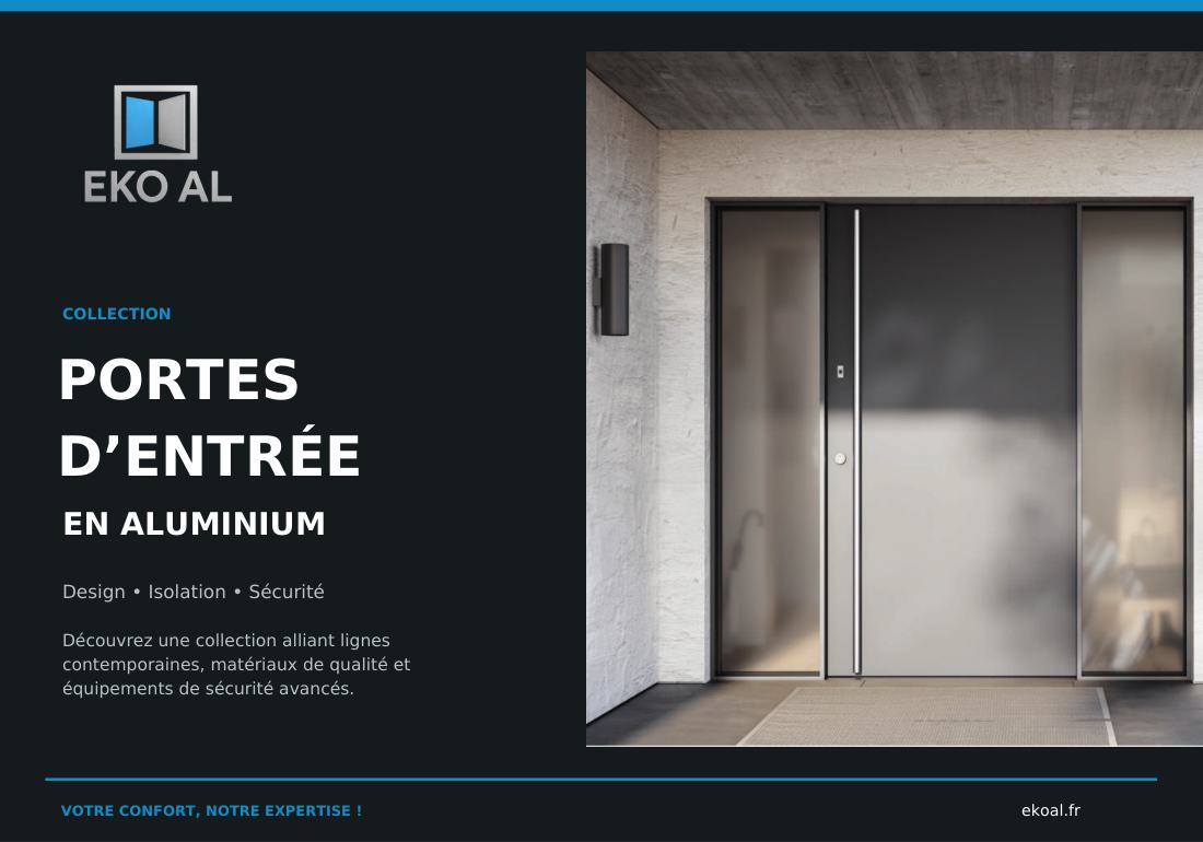 Couverture du catalogue portes d’entrée EKO AL